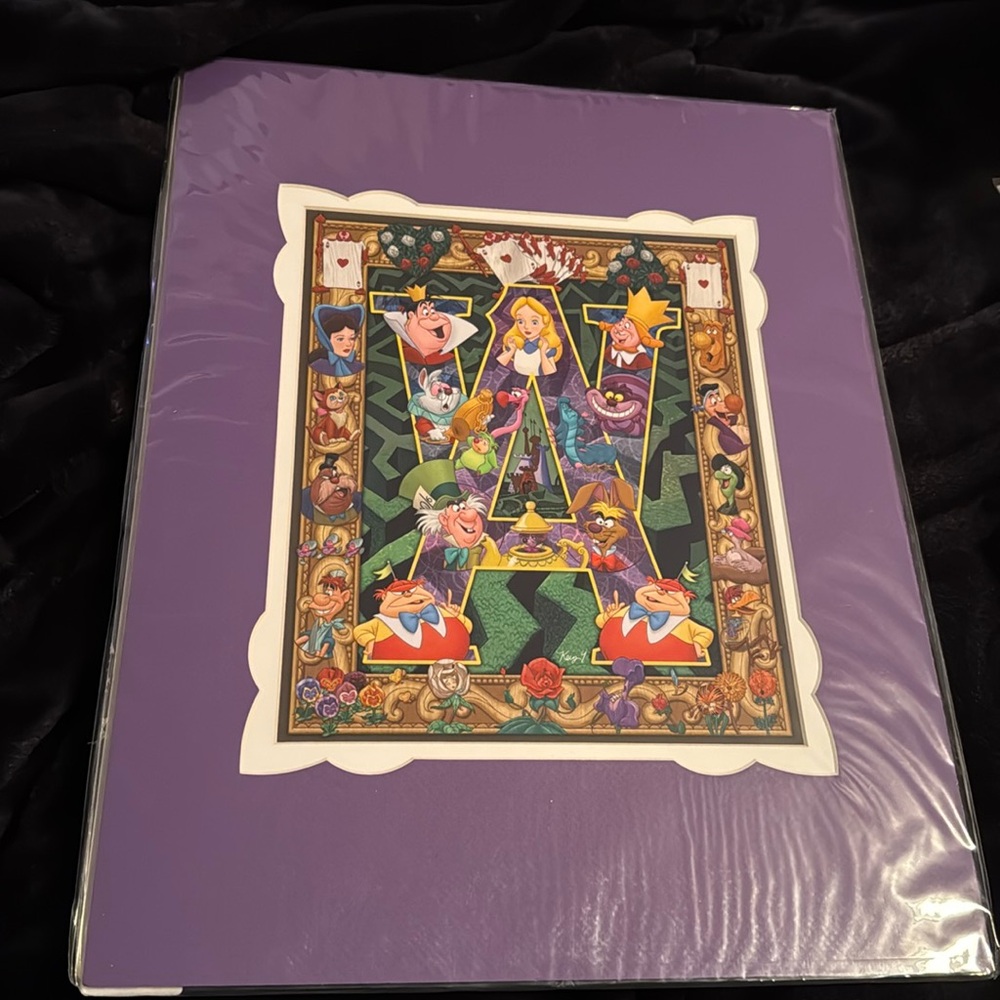 Alice in Wonderland painting
